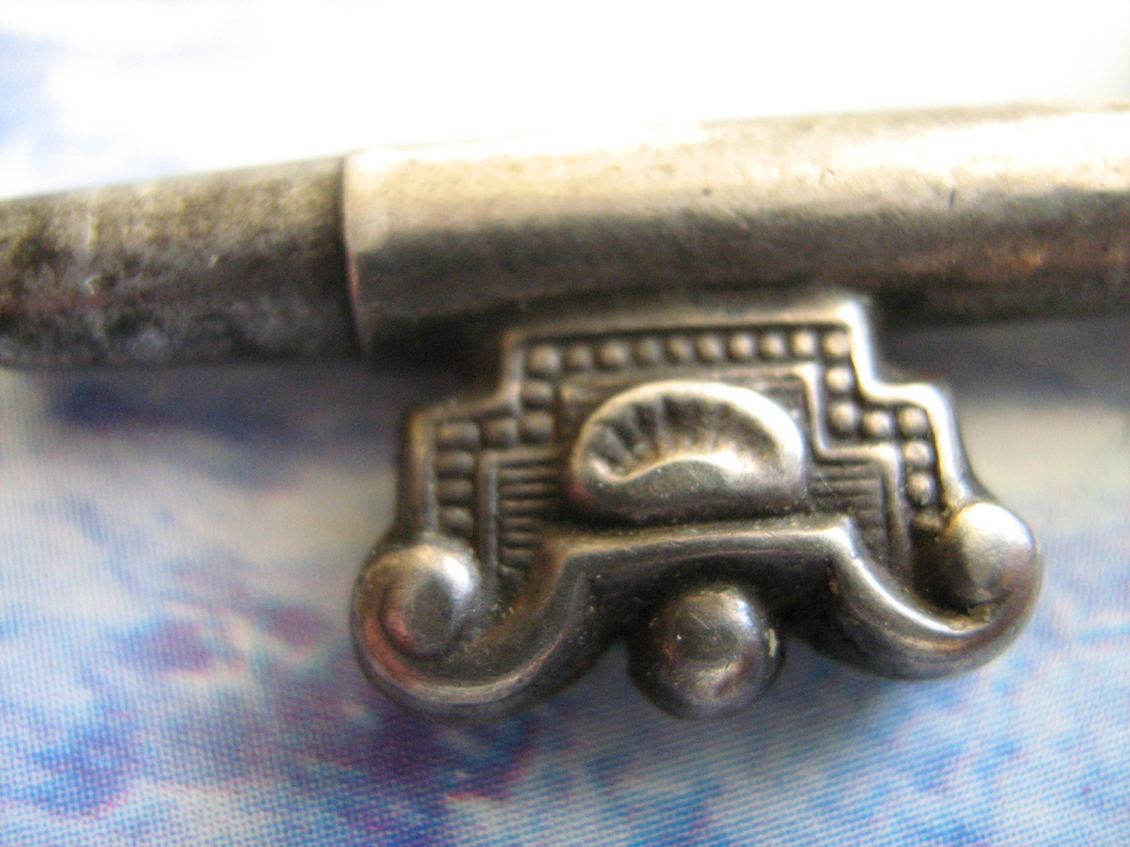 Antique solid silver pocket watch winding key,ori… - image 5