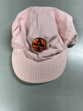 A A Railroad Vintage Youth Kids Child Cap - Pink Striped