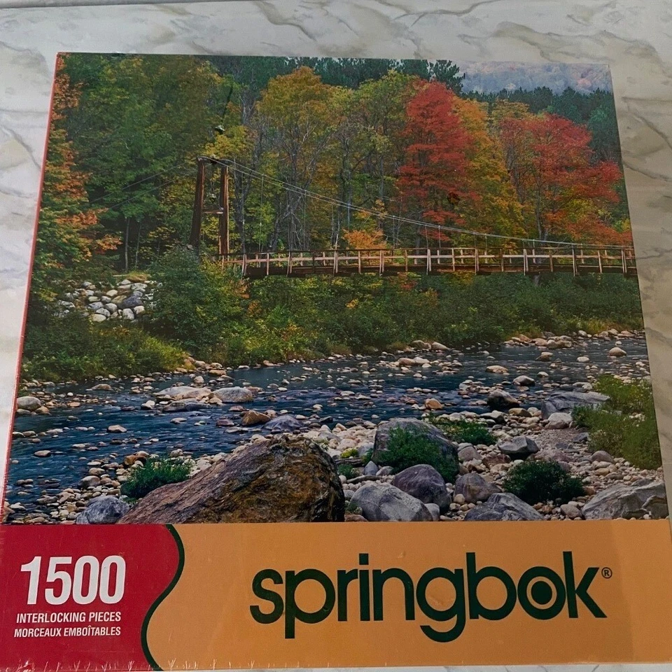 Quebra-cabeça Springbok colorido travessia 1500 peças intertravamento NOVO lacrado - Imagem 4 de 4