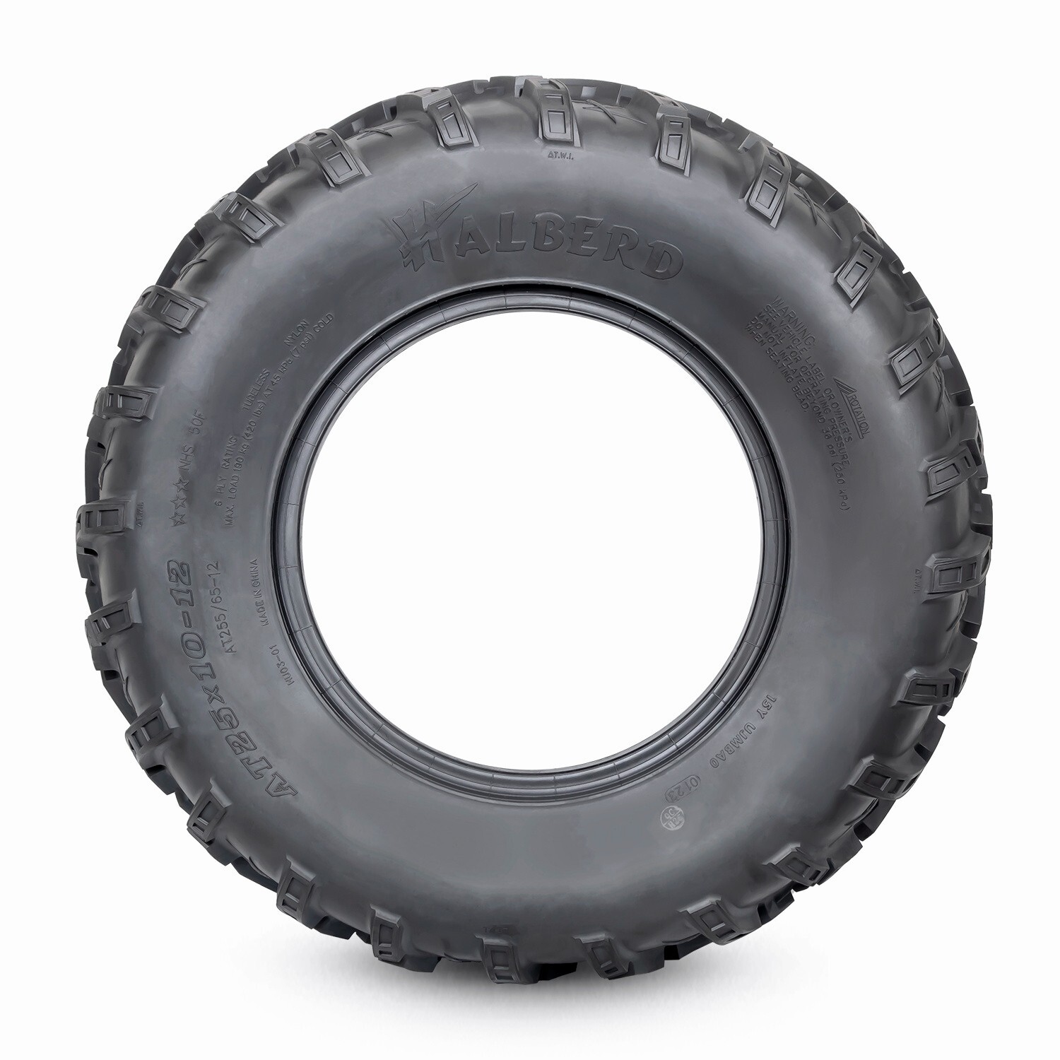 25x10-12 ATV Tire 25x10x12 Mud UTV All Terrain 6PR Heavy Duty Tubeless ...