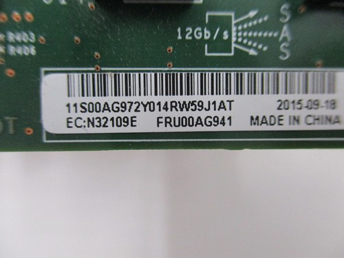 Lenovo X3650 M5 Backplane Expander 2.5" SFF 12Gb/s SAS 8 Bay FRU P/N:00AG941 - Picture 6 of 6