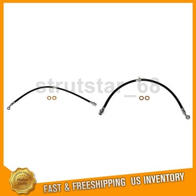 2 Front Brake Line Brake Hose Fits Honda Civic 2.0L 1.5L