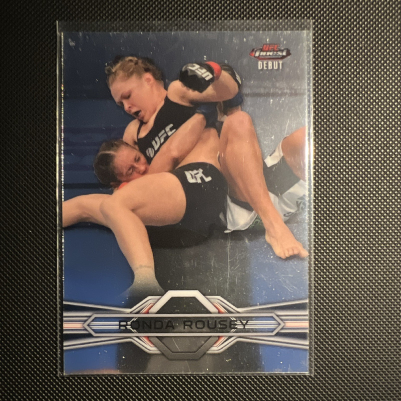 2013 Topps Finest UFC Ronda Rousey #30 Debut
