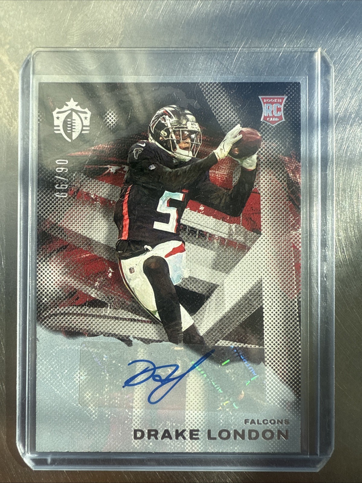 2022 Panini Chronicles - Gridiron Kings Drake London #GK-6 Signatures /99