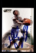 Signed Basketball Card Auto Gerald Wallace 2001-02 Topps TCC #140 Kings