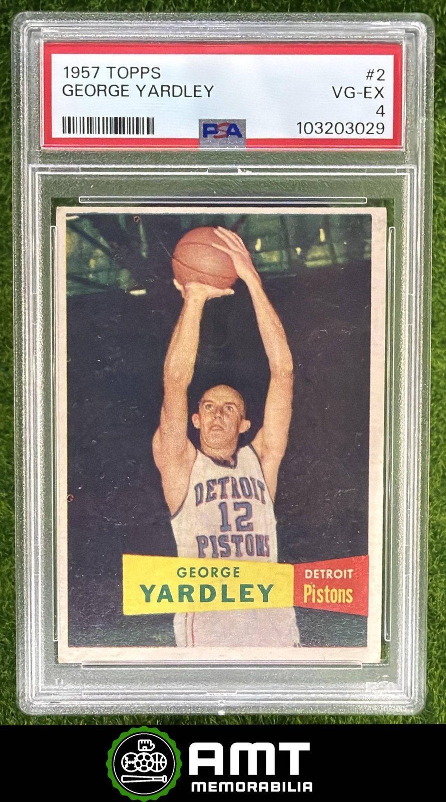 George Yardley RC PSA 4 1957-58 Topps 1957 Detroit Pistons #2 3029