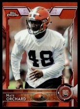 2015 Topps Chrome Orange Nate Orchard Rookie Cleveland Browns #164
