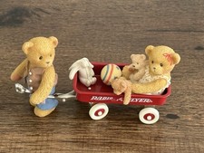 Cherished Teddies Vernon  Eva - Wherever Life Takes You - RADIO FLYER WAGON 12