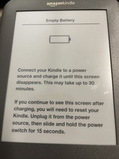 Amazon Kindle 3 Keyboard 4GB Wi-FI 6in eBook Reader Graphite D00901 NOT Working