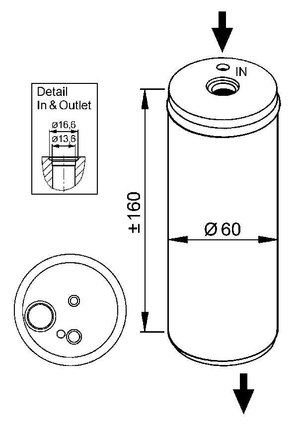 Air Con Receiver Drier fits SKODA OCTAVIA Mk1 96 to 10 AC Dryer Filter NRF New - Image 6