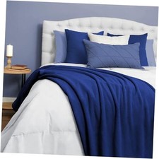 Ashford Home Cozy Warmwell Blanket Full Size 66 x Full 66" x 90" Blue Depths