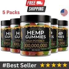 Herb Premium Gummies for Anxiety, Stress, Sleep, Health, and Wellness - 5 Pack