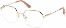 GUESS GU2935 033 Gold Metal Optical Semi Rimless Eyeglasses Frame 52-18-140