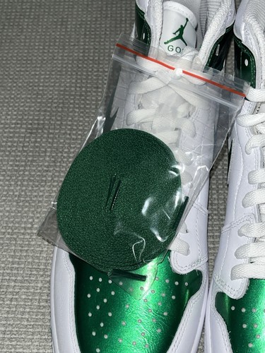 NUOVO Nike Air Jordan 1 High G tacchetti da golf bianco-verde pino taglia 9,5 DQ0660-130 - Foto 7 di 15