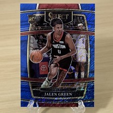 2021-22 Panini Select - Blue Shimmer Prizm Rookie - Jalen Green #7
