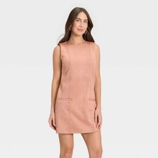 Women's Pink 💕Suede Mini Dress - A New Day Size 8 NWT