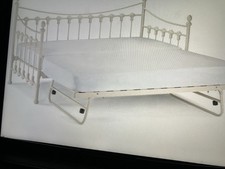 FRENCH DAY BED WITH TRUNDLE AND MATTRESSES  -  USED TWICE