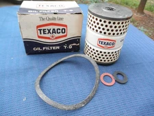 Vintage (NOS) Texaco T-9 Oil Filter in Original Box