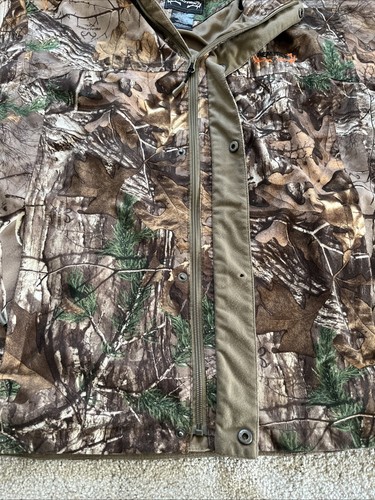 RealTree MENS L Realtree Xtra Camo Full Zip Lined Hooded Jacket Scent Control - Picture 11 of 23