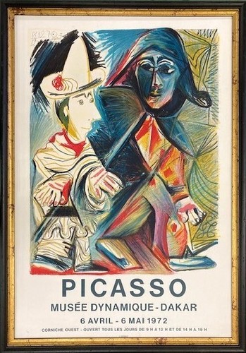 Pablo Picasso litografia originale 1972 PICASSO-MUSSE DYNAMIQUE DAKAR - Foto 1 di 7