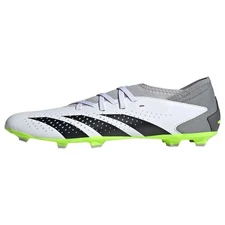 Adidas Big Kid White Black Yellow Soccer Cleats Synthetic Rubber Traction Shoes
