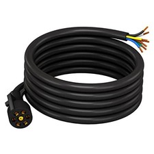 7 Way Trailer Cord Heavy Duty 8 FT Trailer Wiring Harness Kit 8 FT SINGLE CORD