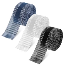 3 Rolls 3.2 Yards Hemming Tape Iron-On No Sew Pants Trousers Jeans Black Blue