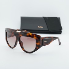 Max Mara MM0083 52F Dark Havana/Brown Gradient 57-15-135 Sunglasses New Authe...