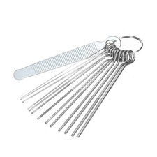 Guitar Nut Slotting File Set Bridge Saddle Nut 13 Needles Set Stainless Steel