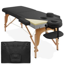 Professional Memory Foam Massage Table - Black