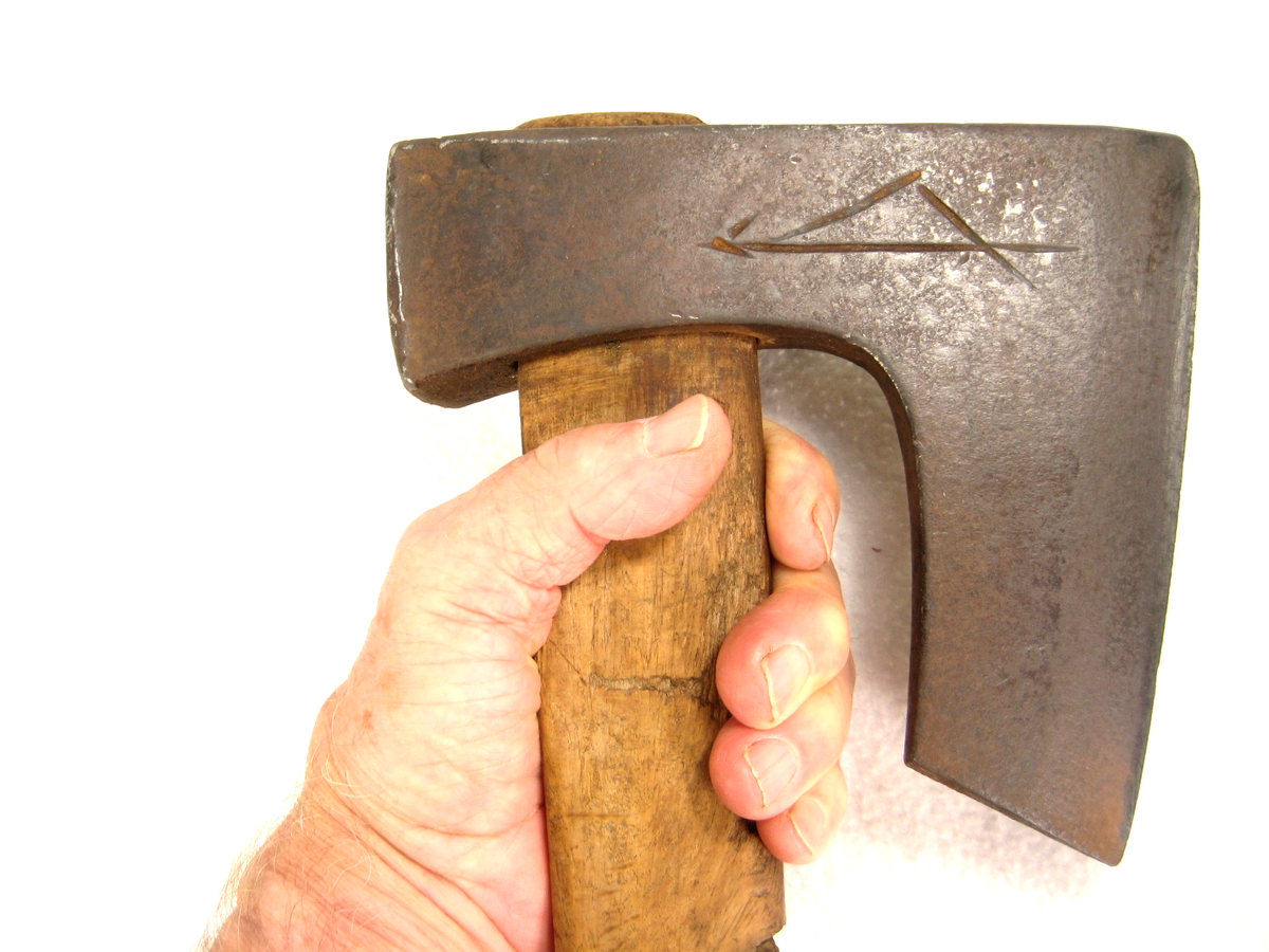 ANTIQUE JAPANESE TOOL HAND FORGED LAMINATED SAMURAI STEEL 4 POUND
