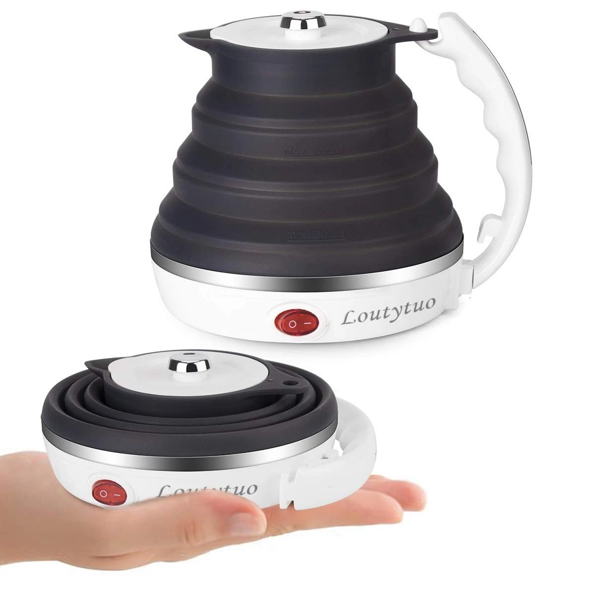Foldable Electric Kettle 555ML 700W Dual Voltage 110-220V - Travel Friendly