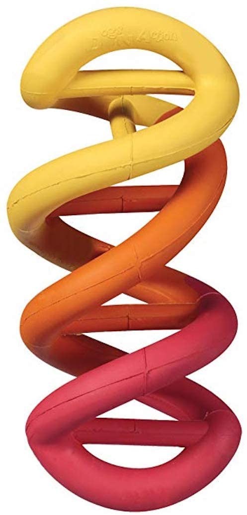 Petmate JW Dogs iN Action Durable Rubber DNA Dog Toy Small - Assorted Colors