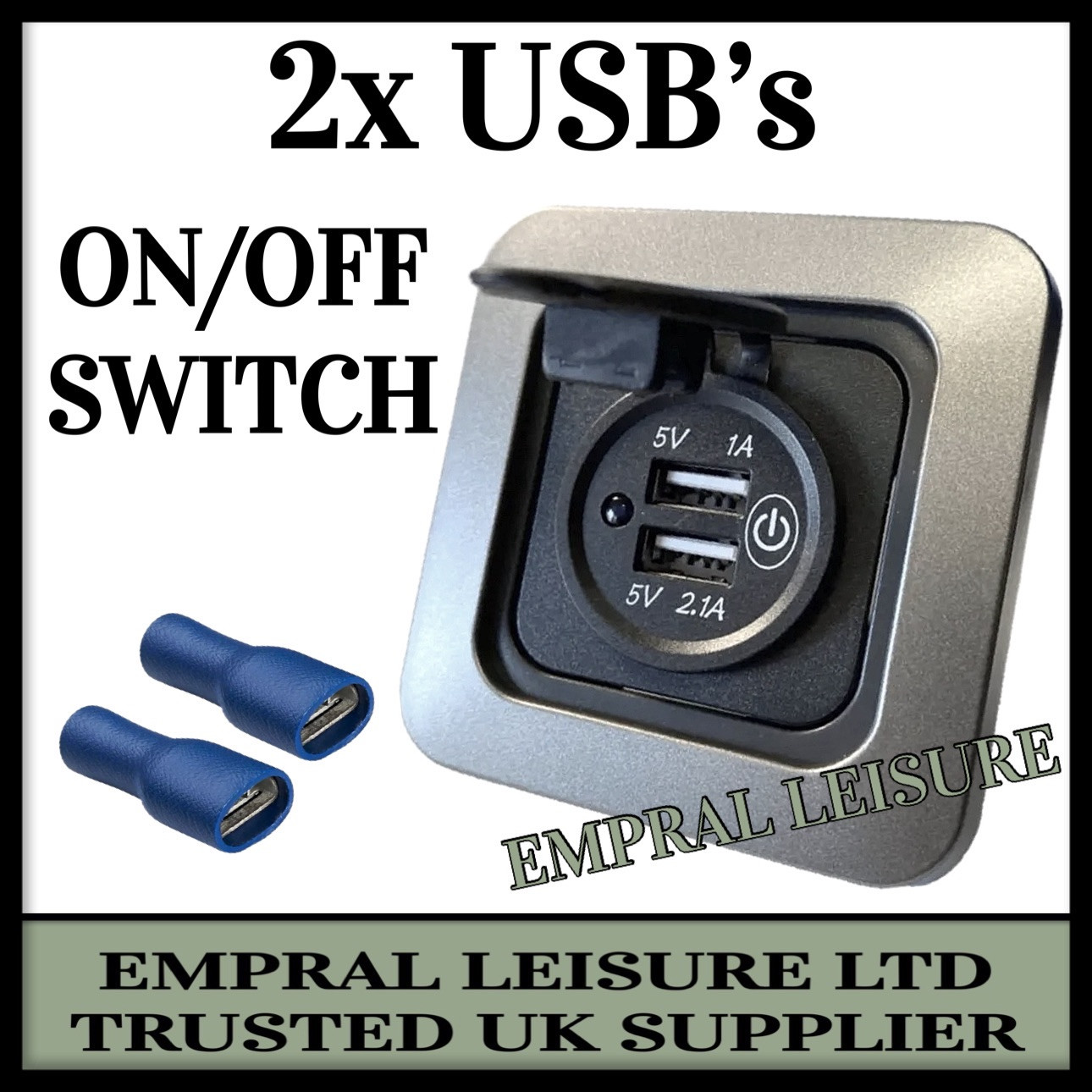 CBE C-Line Dual USB Socket Charger For Motorhome Campervan Caravan 12v Sockets