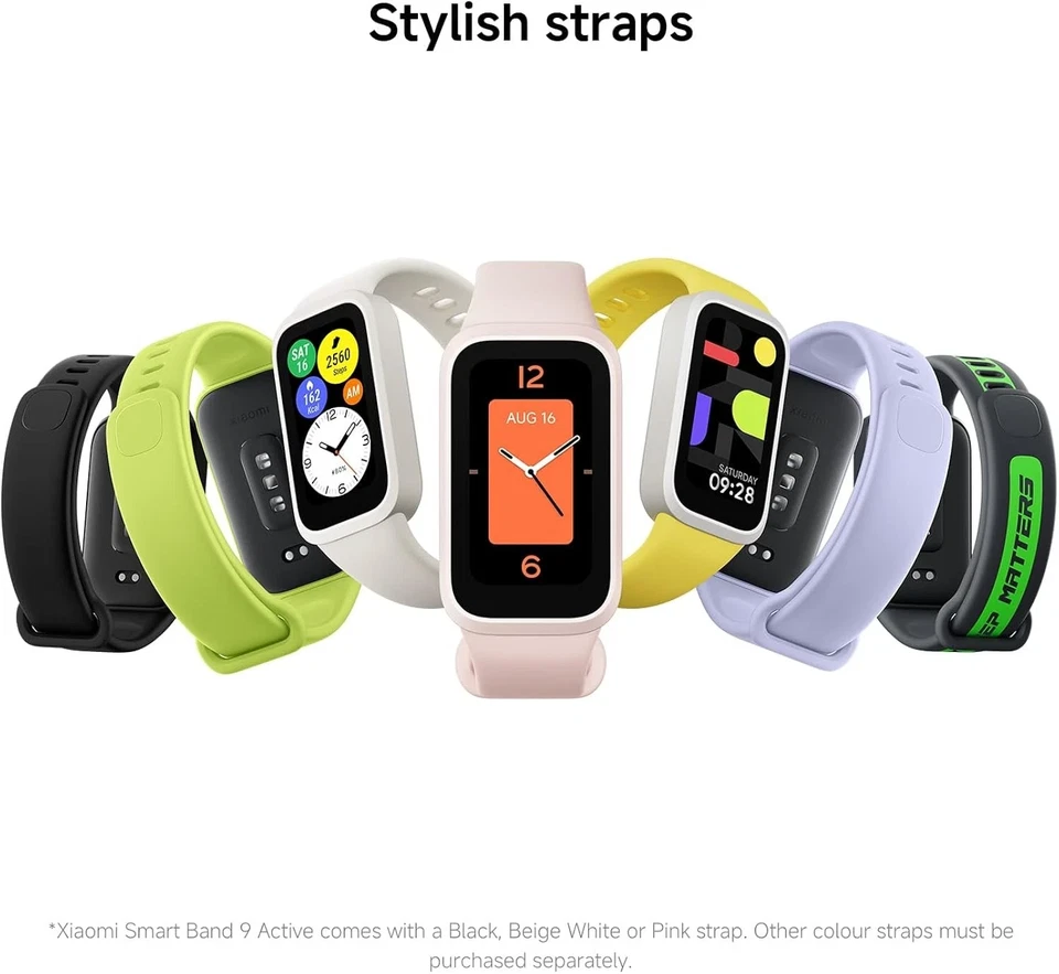 XIAOMI Smart Band 9 Active, Sports Fitness Tracker 18 Days Battery - Beige White, photo 2 of 5