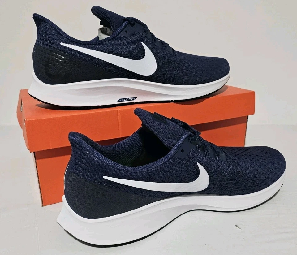 NIKE AIR ZOOM PEGASUS 35 TB A03905 401 SZ 15  NAVY/WHITE/BLACK - Image 4 of 4