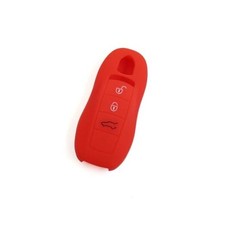 Red Silicone Keyless Entry Car Remote Key Fob Case Cover Protector for Porsche