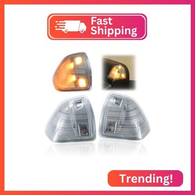Shtuomoland 2 Pcs LED Side Mirror Turn Signal Light Left Driver and Right Passen
