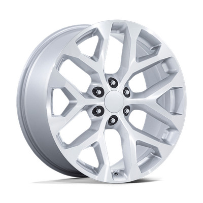 20x9 Performance Replicas PR177 Silver Machined Wheel 6x5.5 (24mm)