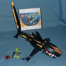 ATLANTIS, GUARDIAN OF THE DEEP SET 8058 & WRECK RAIDER 8057 - LEGO - 2010 - USED