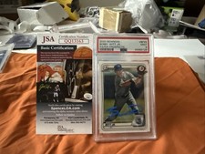 2020 bowman bobby witt jr Auto Paper PSA 9 See description