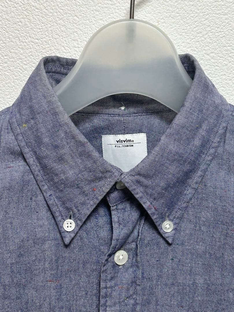 visvim Chambray Button-Down Shirt Size 1 Multicol… - image 3