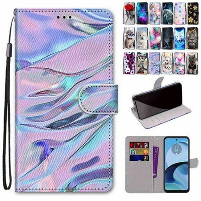 For Motorola Moto G57 G67 G77 EDGE 60 70 FUSION Leather Wallet Phone Case Cover