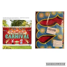 XtraLarge Carnival Banner - 72x44 Inch Carnival Backdrop for Theme Party