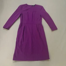 Nanette Lepore Purple Dress Womens Size 2 Long Sleeve Career Party