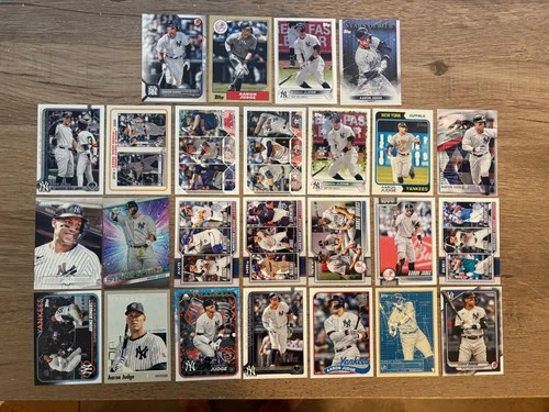Lot of 25 Different Aaron Judge Baseball Cards w/Inserts