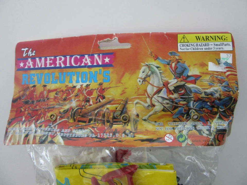 NEW - The American Revolution Action Figures Toy Soldiers Red Blue Horse Plastic - Image 2 of 4