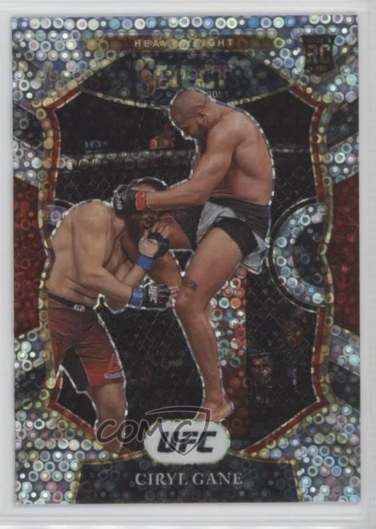 2021 Panini Select UFC Concourse Disco Prizm Ciryl Gane #98 10ps