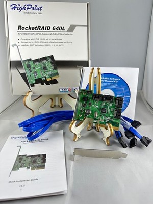 HighPoint Rocket 640L RocketRAID 640L 4-Port PCI-Express 2.0 x4 SATA 6Gb/s