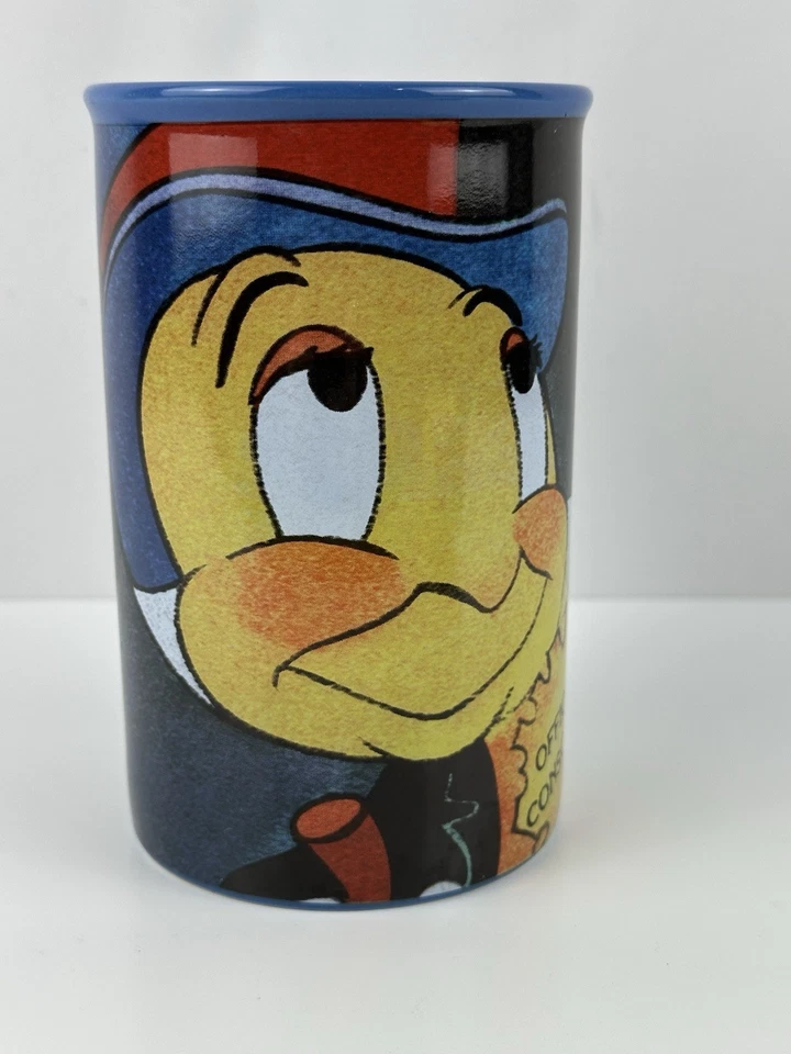 Taza Grande Alta 16oz De Colección Disney Pinocho Pequeño Cricket Conciencia Oficial Foto 4 de 4